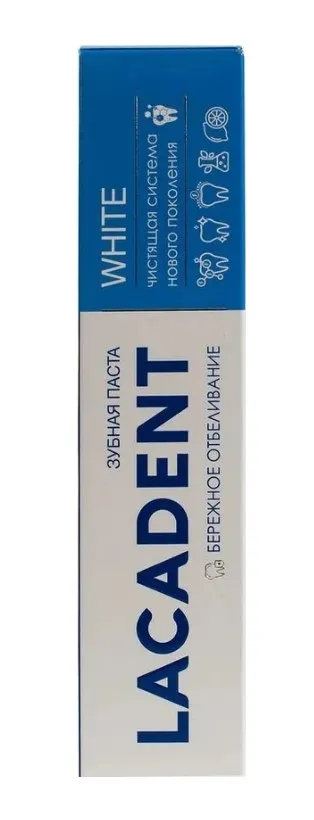 LACADENT паста зубная профилактическая white 75мл