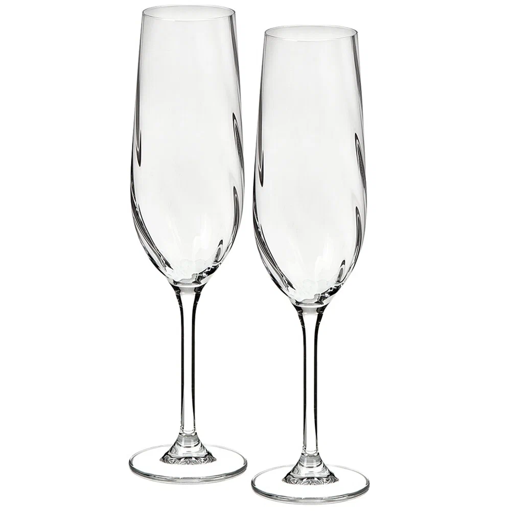 BOHEMIA Crystalite рюмка д/шампанского crex optic 270мл 2шт БСС0605