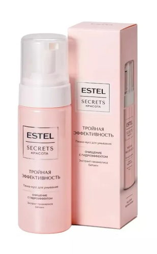ESTEL Secrets Красота пенка-мусс д/умывания тройная эффективность 150мл