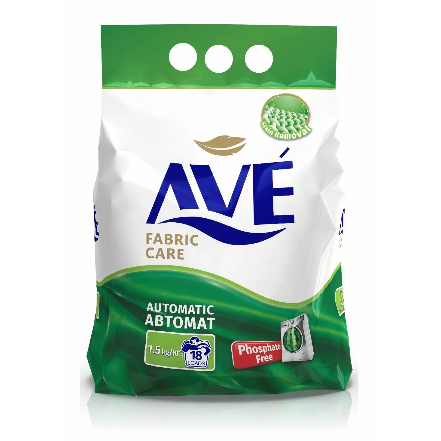 AVE порошок стир автомат д/стирки всех видов ткани 1500г