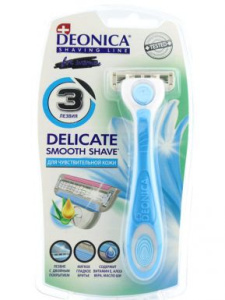 DEONICA станок д/бритья for women 3 лезвия со см. кассетой