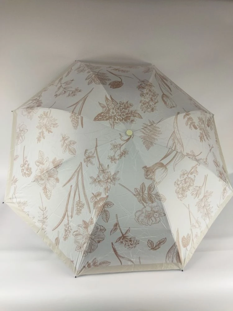 Зонт механический Цветы, иероглифы Д:55см ED25456