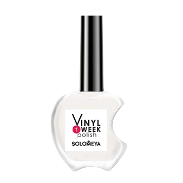 SOLOMEYA лак д/ногтей one week vinyl polish white т.31 13мл