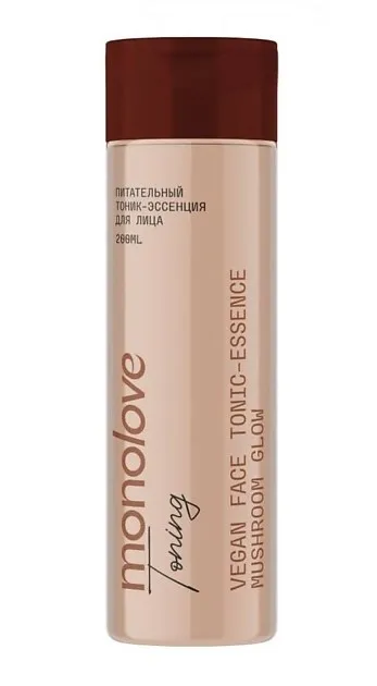 MONOLOVE тоник-эссенция д/лица питательный vegan mushroom glow 200мл
