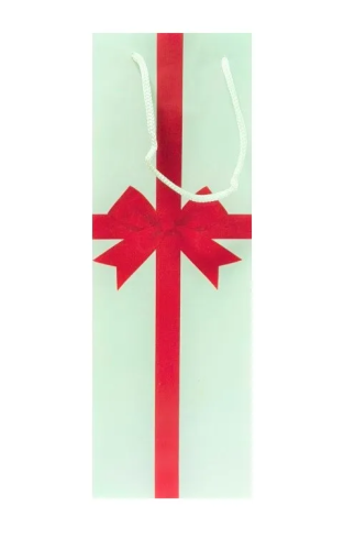 Пакет д/бутылки 13*36*10см бант 10198708 (20)