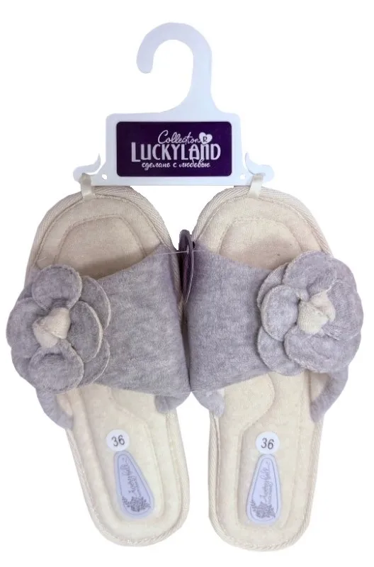 LUCKY LAND обувь домашняя женская пантолеты 4590 W-CH-O р.36