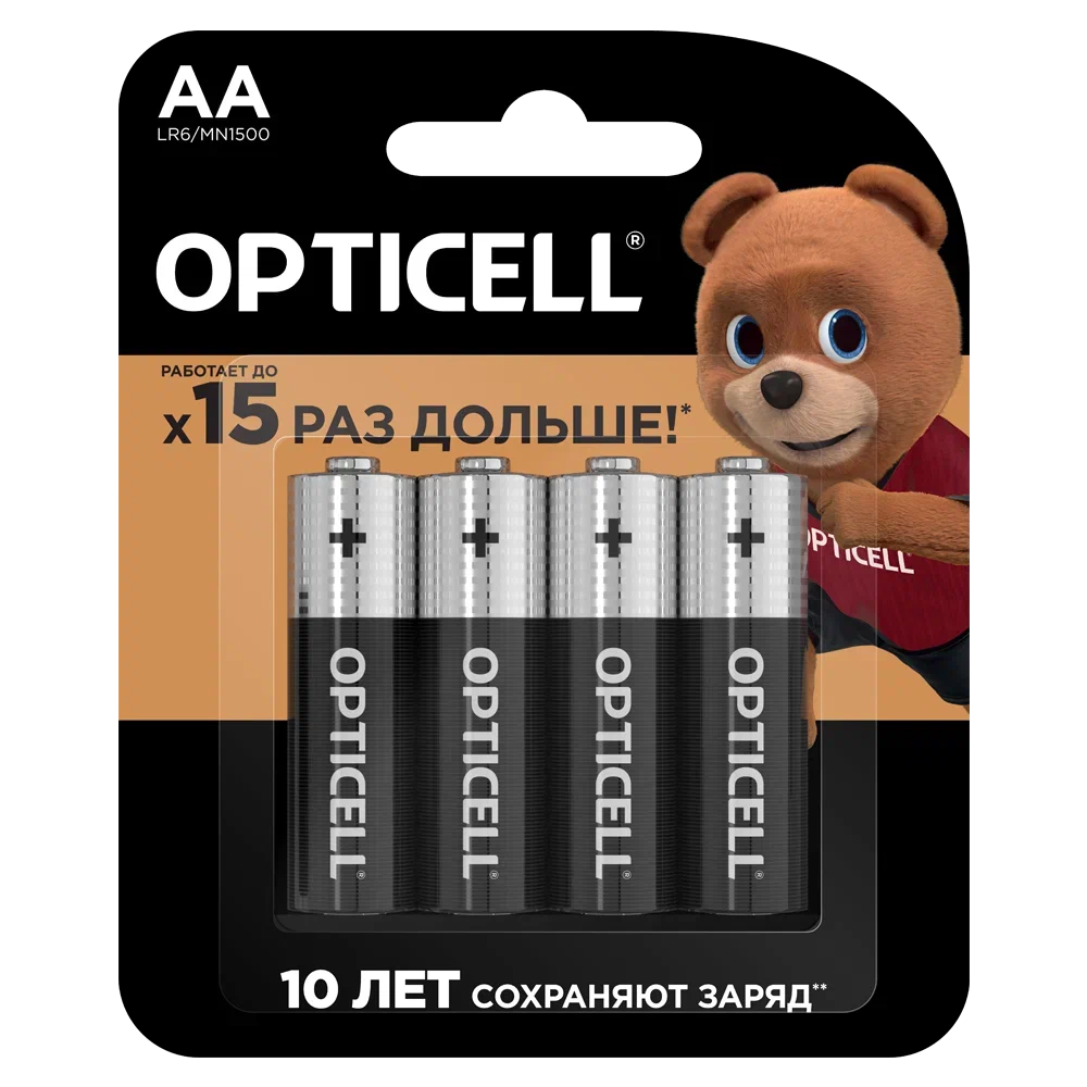 OPTICELL батарейки AA 4шт