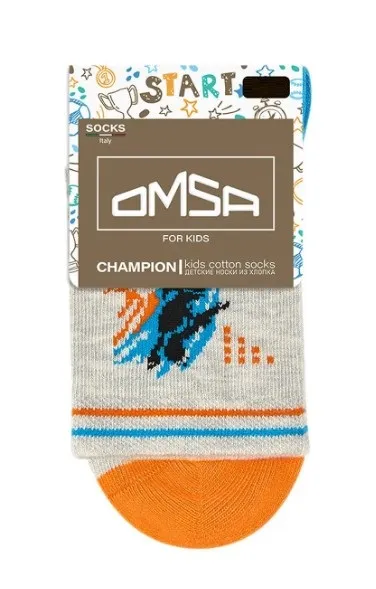 OMSA носки детские 21S04 спорт grigio chiaro melange р.35-38