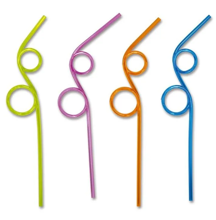 ВЕСЕЛАЯ ЗАТЕЯ трубочка д/коктейля два кольца 4шт 1502-1177