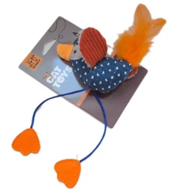 WOGY игрушка д/кошек птичка 6*12*4см 2024-1328
