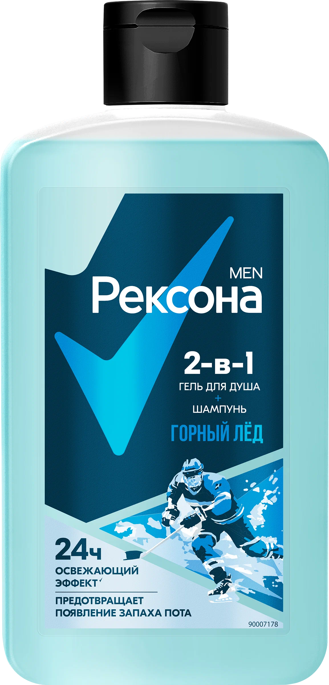 РЕКСОНА MEN гель д/душа и шампунь 2в1 горный лед 490мл