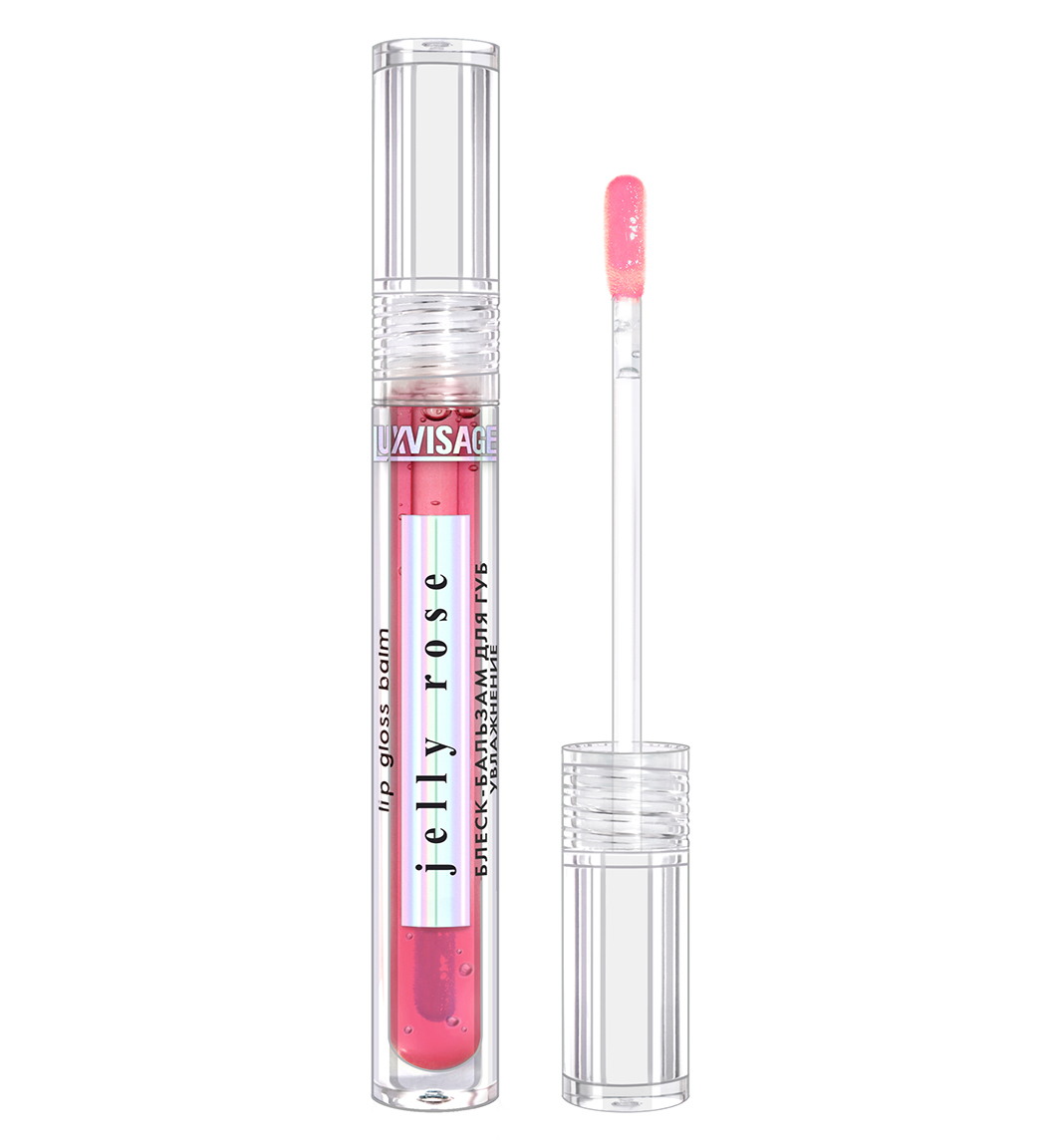 LUXVISAGE блеск-бальзам д/губ jelly rose увлажнение