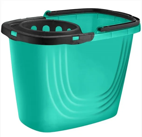 SUGAR&SPICE ведро disco прямоугольное с отжимом аквамарин 8л