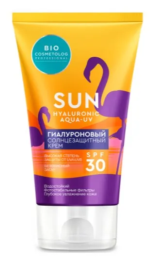 BIO COSMETOLOG крем солнцезащитный гиалуроновый SPF 30 150мл