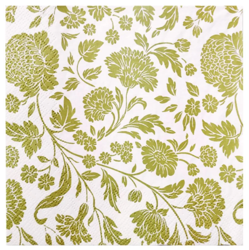 BOUQUET Home сollection салфетки столовые Анжелика золото тиффани 3сл. 33*33см 20шт                