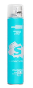 S'COSMETIC лак д/укладки волос укладка и восстановление 360мл 52-222