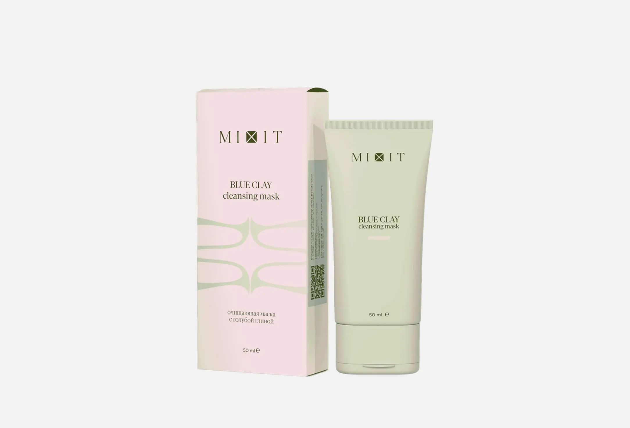 MIXIT маска д/лица с голубой глиной blue clay 50мл
