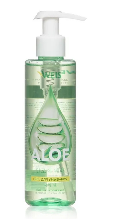 WEIS гель д/умывания aloe д/всех типов кожи 190мл