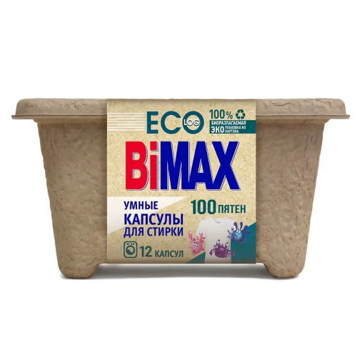 BiMax капсулы д/стирки 100 пятен 12шт
