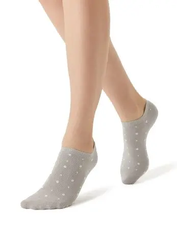 MINIMI носки женские тренд горошки 4203 гриджио чиаро р.35-38