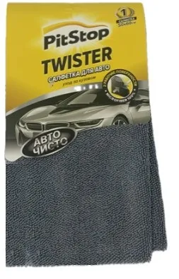PITSTOP салфетка д/автомобиля twister микрофибра 50*60см