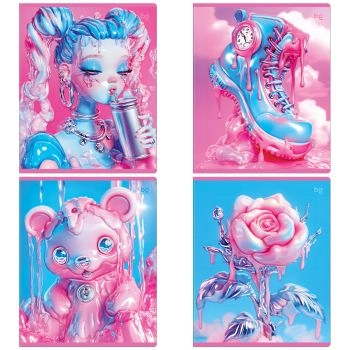 Тетрадь 48л А5 клетка расплавленный