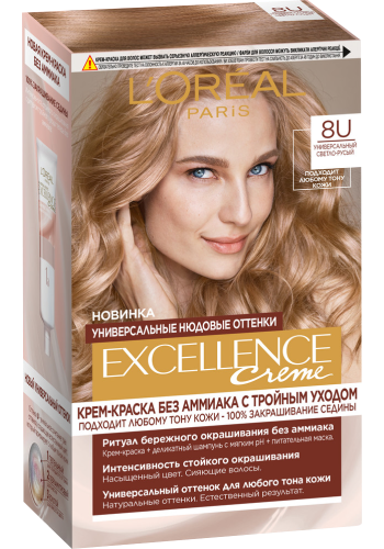 LOREAL EXCELLENCE краска д/волос универсальный т.8U св.русый