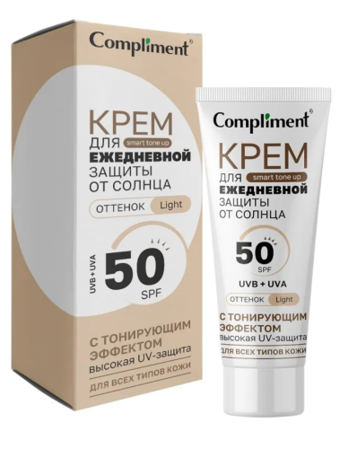 COMPLIMENT крем д/ежедневной защиты от солнца тонирующий т.01 50мл