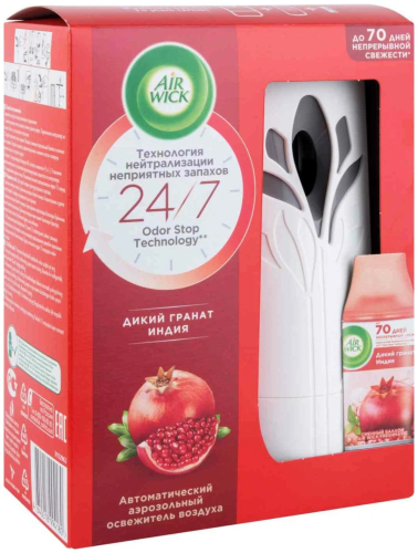 AIR WICK комплект освежитель воздуха pure freshmatic дикий гранат