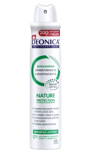 DEONICA антиперспирант жен. nature рrotection 200мл спрей