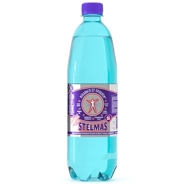 СТЭЛМАС вода минеральная лечебно-столовая кремнистая газированная 1л