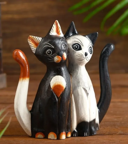 Фигурка дизайн милая парочка котят 20см 3728300