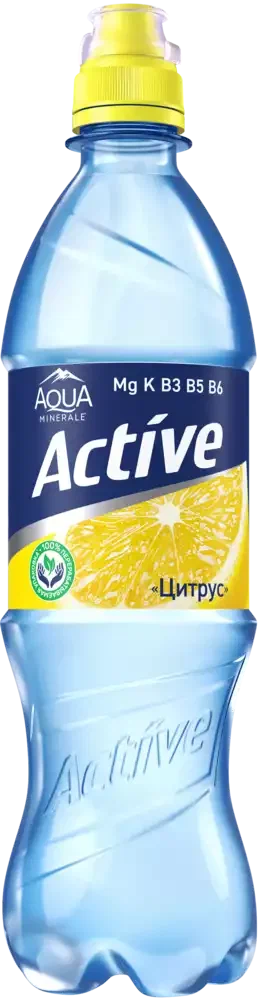 Напиток Аква Минерале Актив Цитрус негазированный 0,5л пл/б; 12