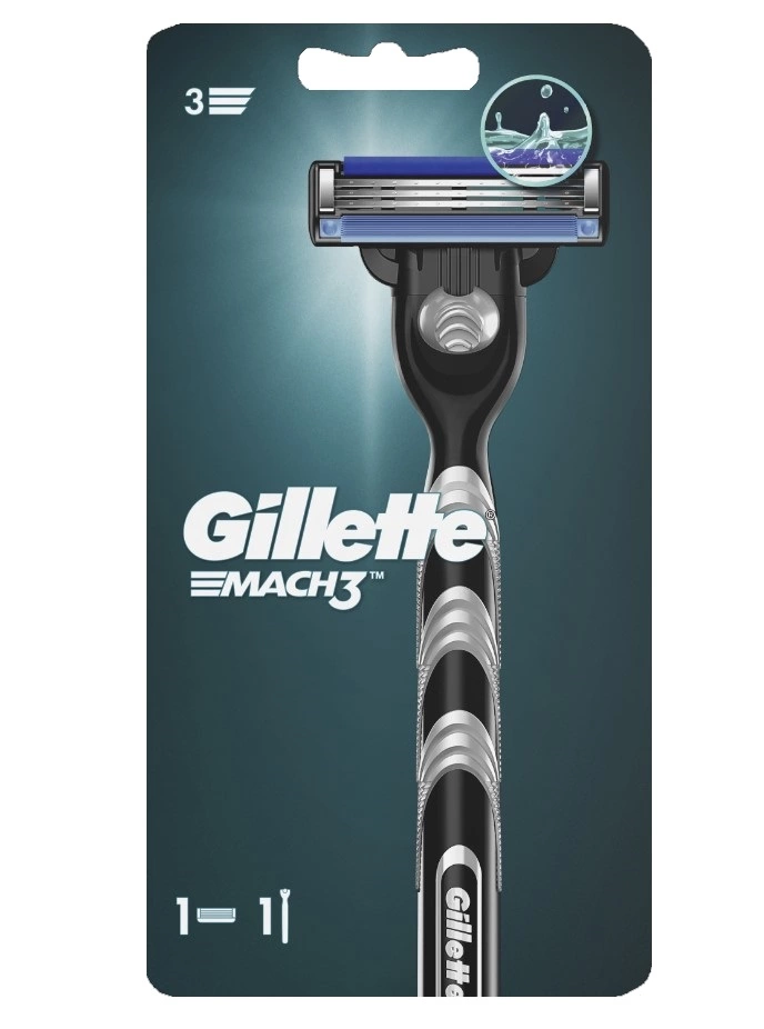 GILLETTE Mach3 станок д/бритья муж. с кассетой сменной без подставки 911/797/920