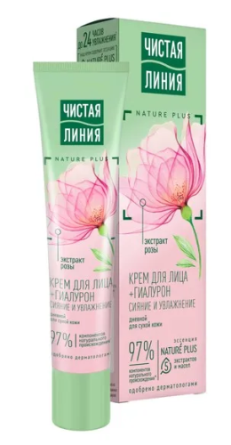 ЧИСТАЯ ЛИНИЯ крем д/сухой кожи лица дневной увлажняющий 40мл