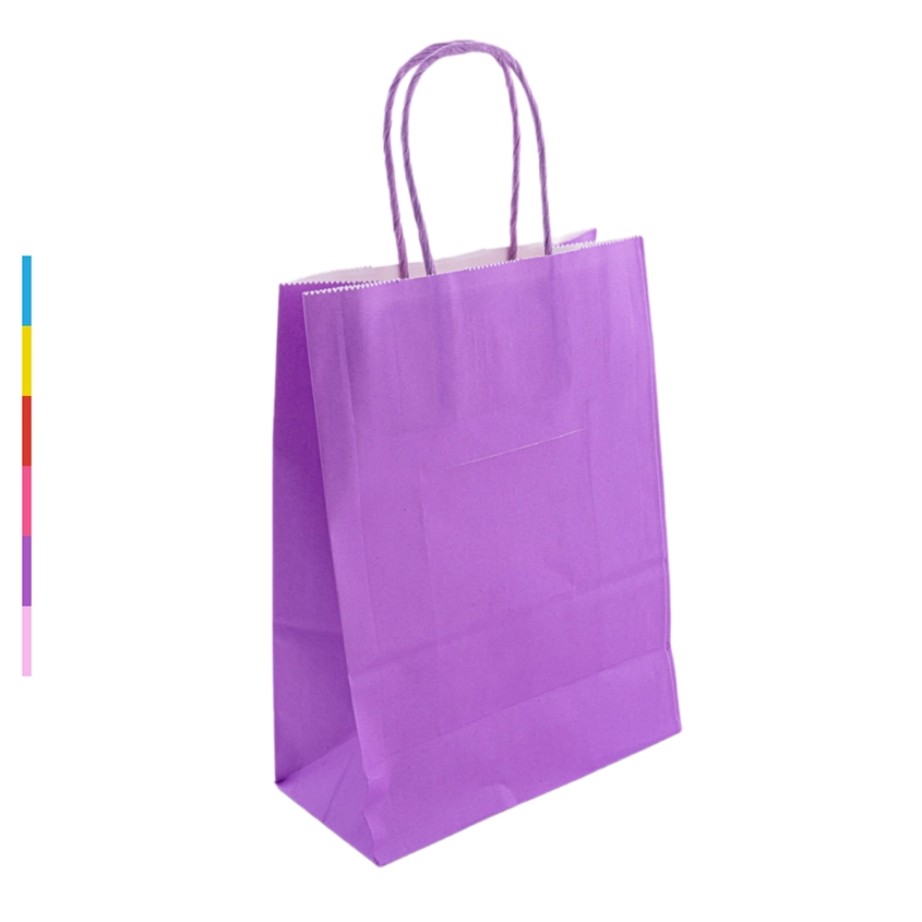 Пакет подарочный бумажный однотон.бум.ручки цветные 16*22*8см EL231106264