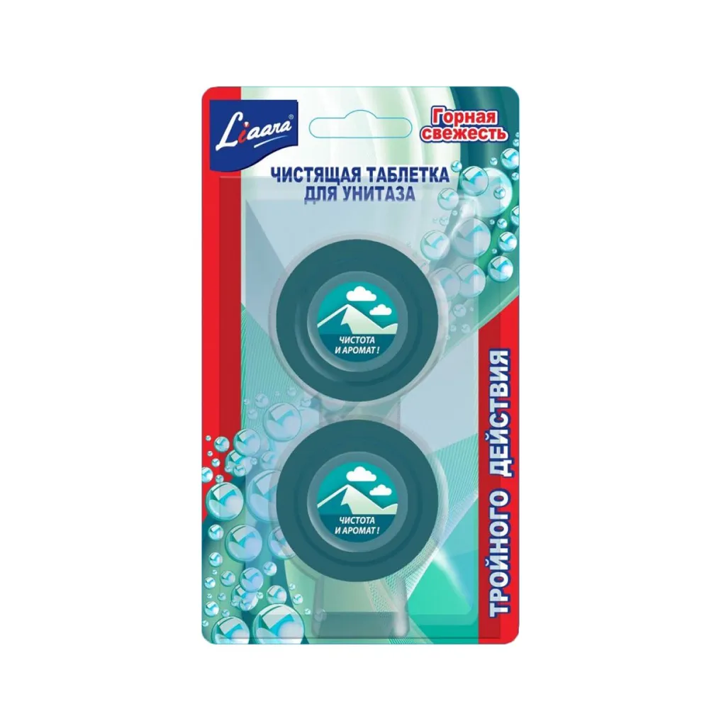 CHIRTON таблетка чистящая д/унитаза горная свежесть 2*50г