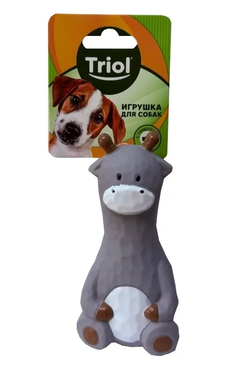 TRIOL игрушка д/собак коровка 13см