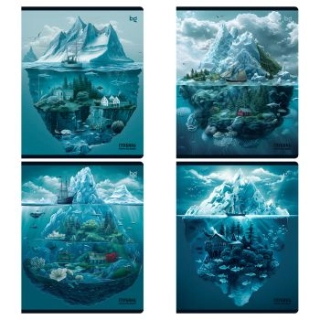 Тетрадь 48л А5 клетка жизнь под водой