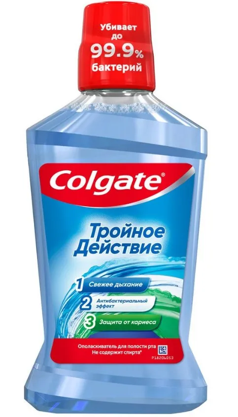 COLGATE ополаскиватель д/полости рта тройное действие 500мл