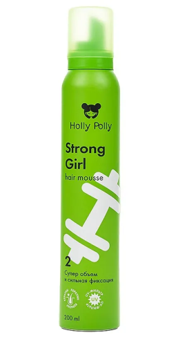 HOLLY POLLY мусс д/волос супер объем и сильная фиксация 200мл