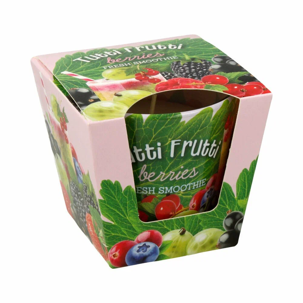 BARTEK свеча аромат. в стакане тутти фрутти 115г/12