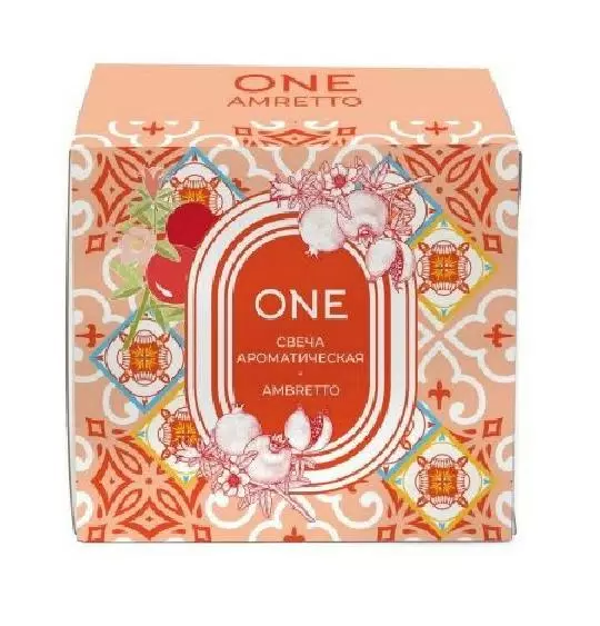 ONE свеча ароматическая ambretto 60г