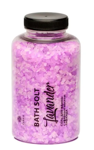 FABRIK COSMETOLOGY соль д/ванн с эфирным маслом лаванда 500г
