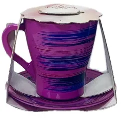 ДЕКОСТЕК Торнадо чайная пара фуксия-голубой 2649-Н