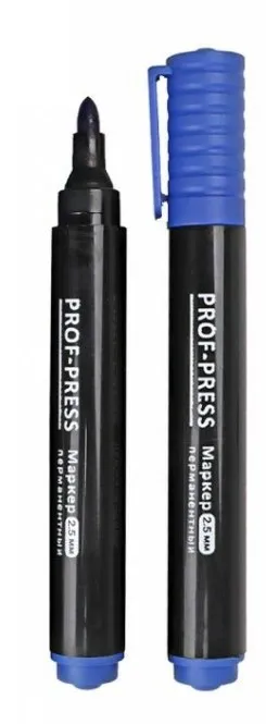 Маркер перманентный синий МП-4201