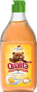 QUALITA средство д/мытья посуды lemon&orange 500мл (6)