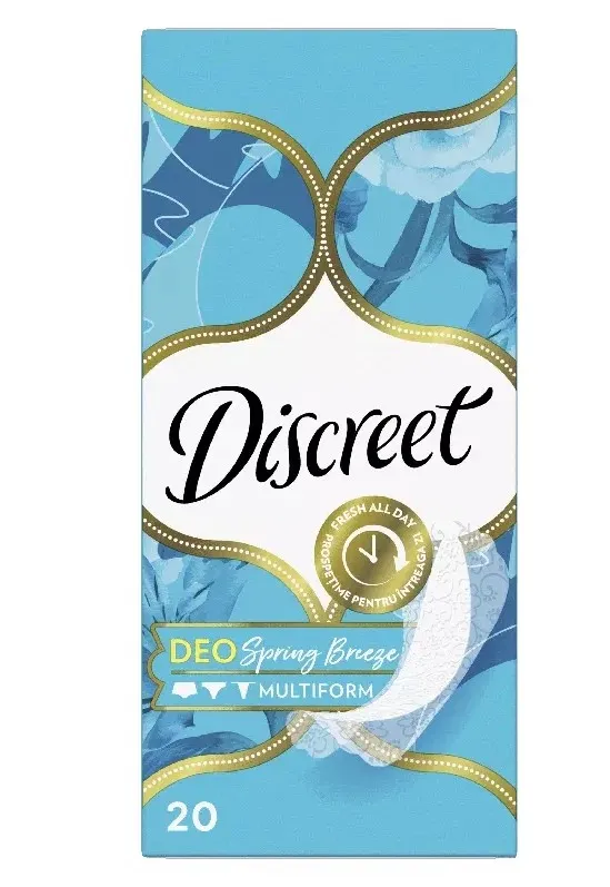 DISCREET прокладки ежедневные deo океанский бриз 20шт AD441/089/673