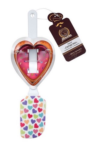 MARMITON набор кулинарный сердечко лопатка 25см/формочка 6,5*7,5*2,5см 17249