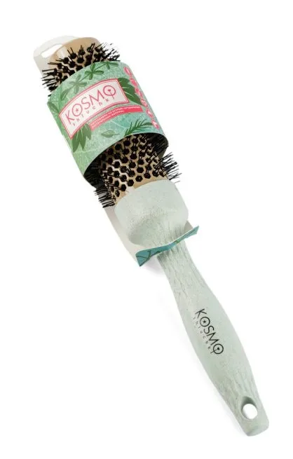 KOSMOSHTUCHKI термобрашинг д/волос био зеленая 3,4см